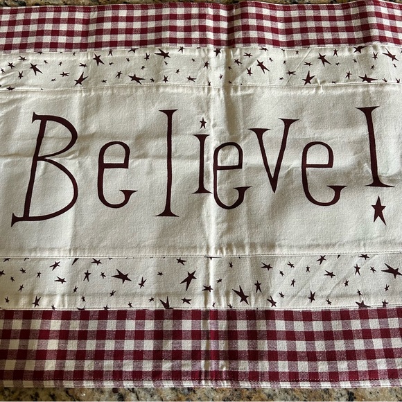 Christmas “Believe” Decorative Runner - Picture 2 of 6